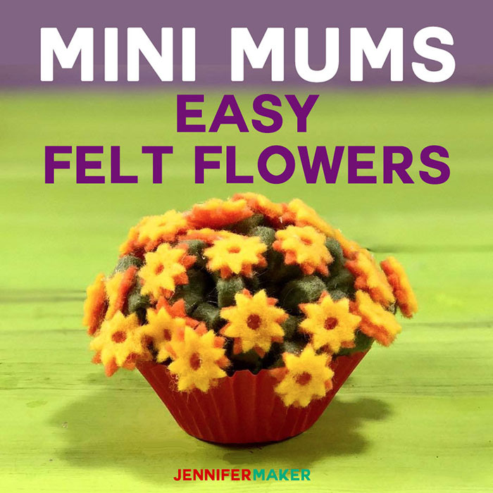 Felt Flowers | Mini Mums | How to Make