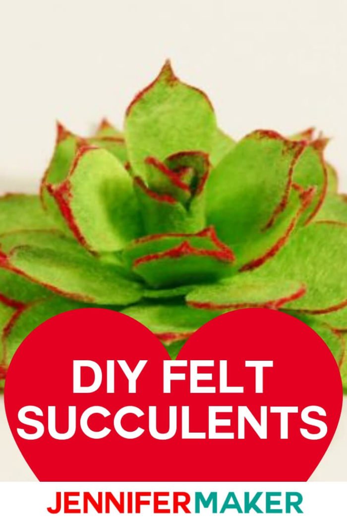 Felt Succulents: Easy to Make and Won't Die On You! - Jennifer Maker