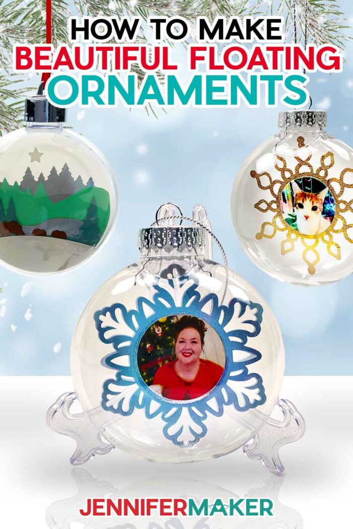 FLOATING Photo Ornaments (and a trick to make it work)