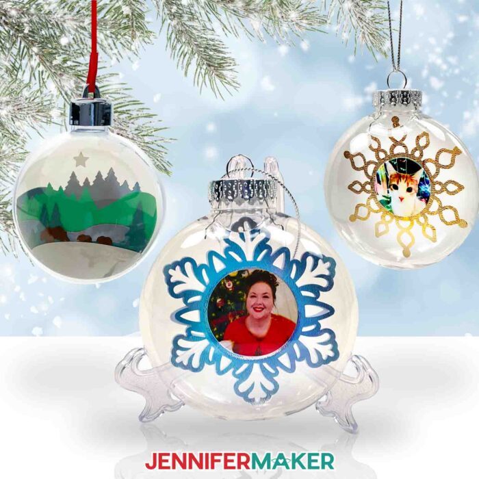 100mm Plastic Clear Disc Ornament by Make Market®