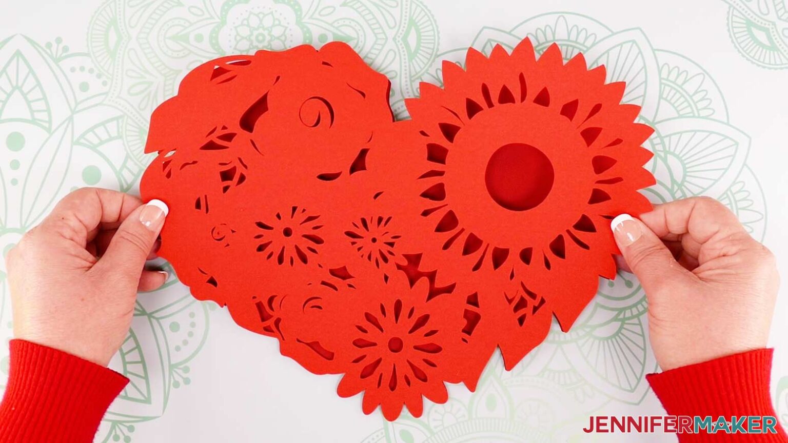 Floral Heart Svg With Flowers - Intricate Cuts Made Easy! - Jennifer Maker