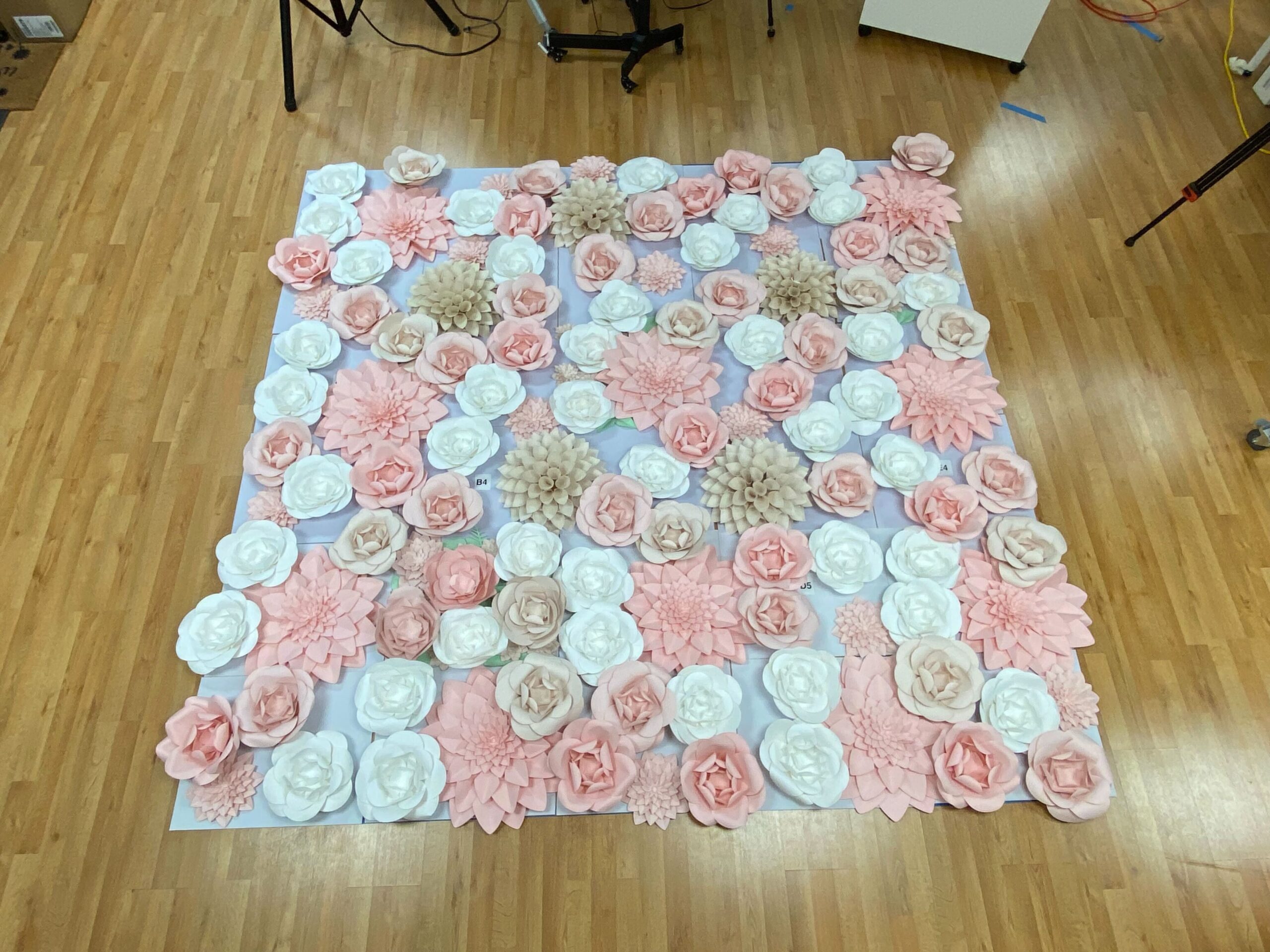 Paper Flower Backdrop Tutorial: Make a Full 8'x8' Wall of Flowers