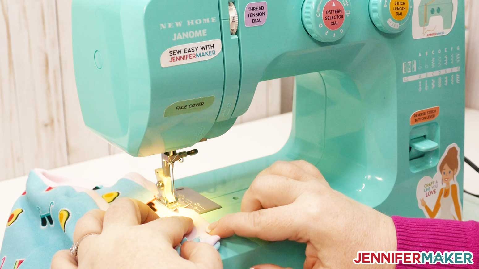 Sewing the seam closed for your DIY gaiter face mask