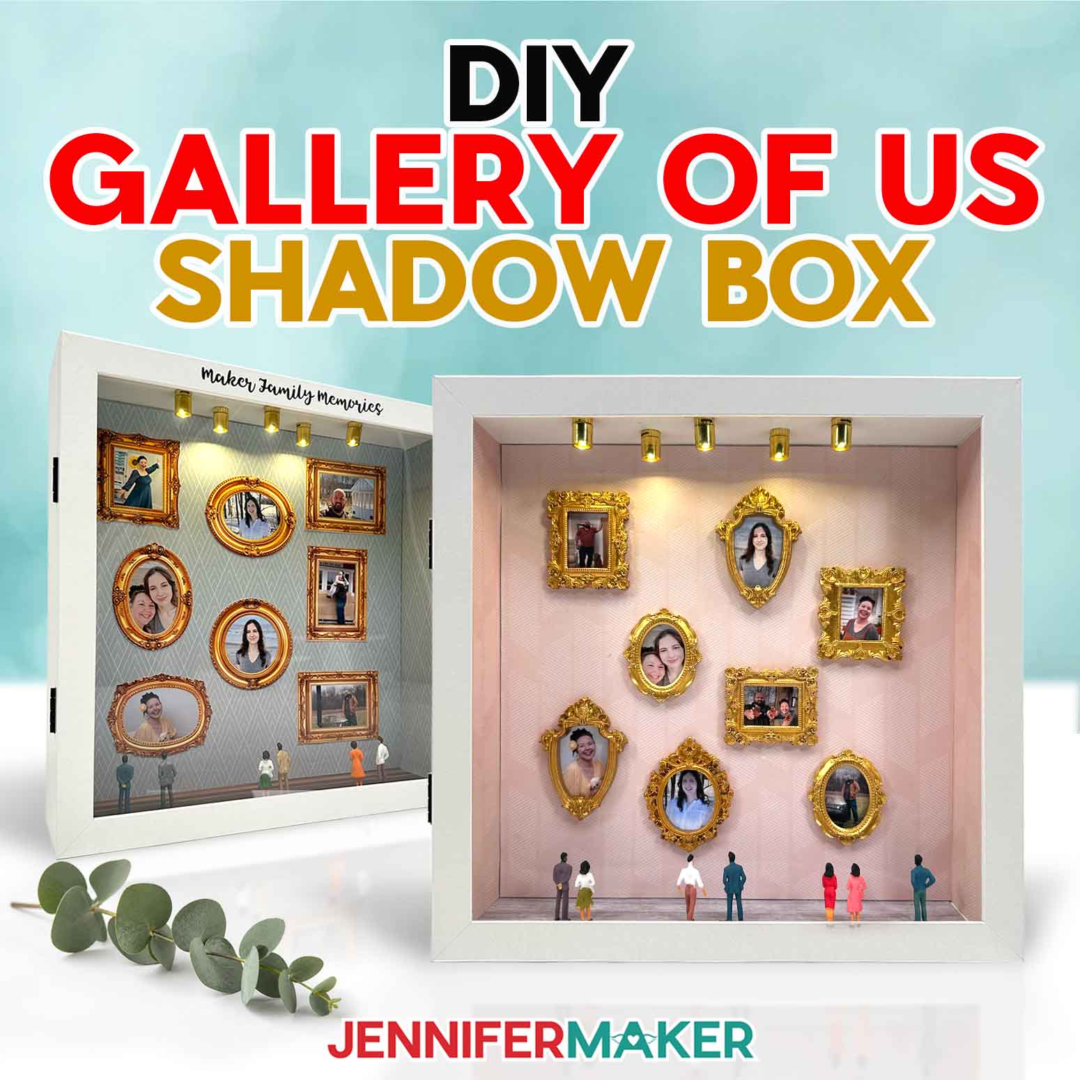 Make a Gallery of Us Shadow Box (The Cutest Mini Museum!)