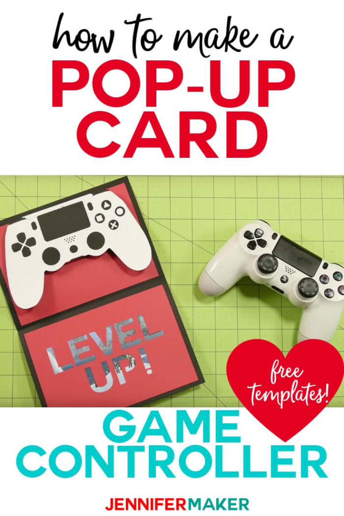 Pop Up Game Controller Card Gift Card Holder Jennifer Maker