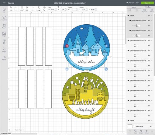 Uploading the svg cut file to Cricut Design Space