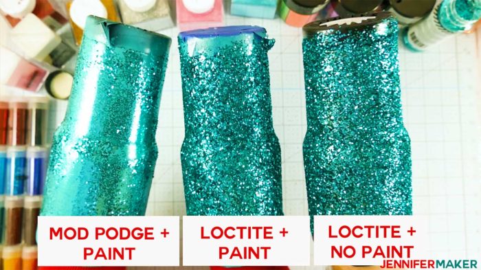 DIY Glitter Tumblers - Step-by-Step Photos & Video Tutorial - Jennifer Maker