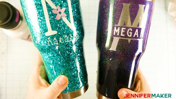 How to Apply Chunky Glitter to your Tumbler with CrystaLac Glitter