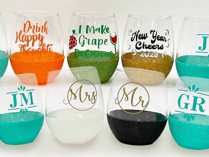 DIY Glitter Dipped Glasses - Dishwasher Safe Glitter Cup - Poofy Cheeks