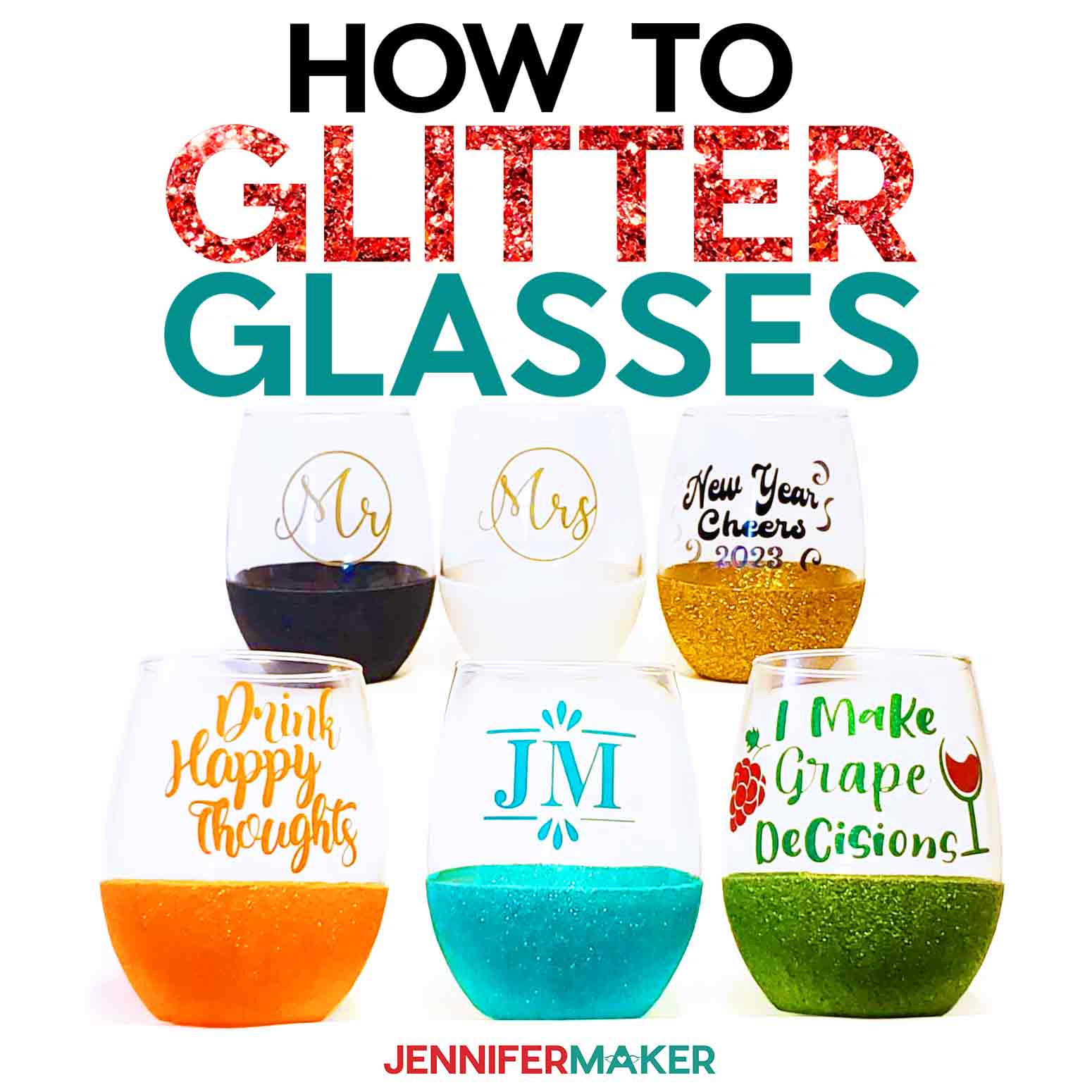 Tutorial for DIY Glittered Wine Bottles