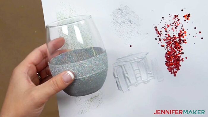 Choosing a very fine cut glitter can result in more of a glitter paste.