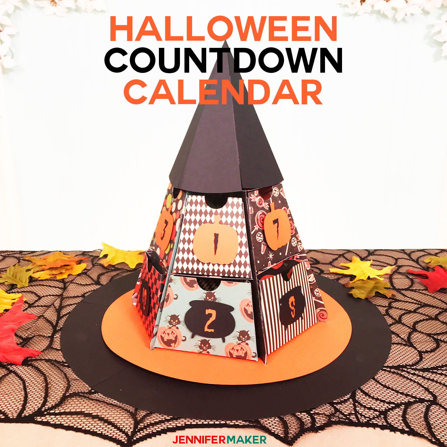 Halloween Countdown Calendar: Witch Hat Treat Boxes! - Jennifer Maker