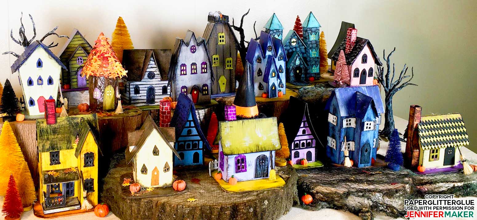 Little Paper Haunted Houses for Halloween from the 13 Handcrafted Halloween Houses E-Book