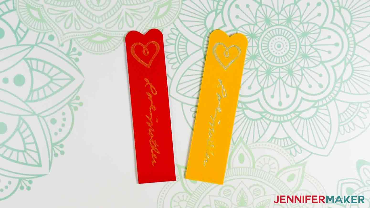 Final handwriting bookmarks