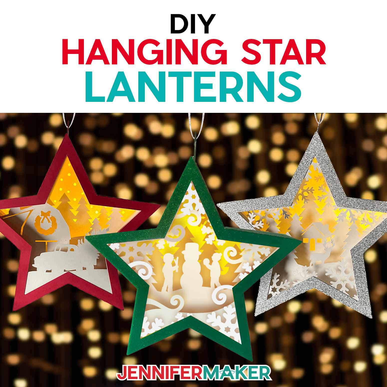 Hanging Star Lanterns for Your Christmas Tree!