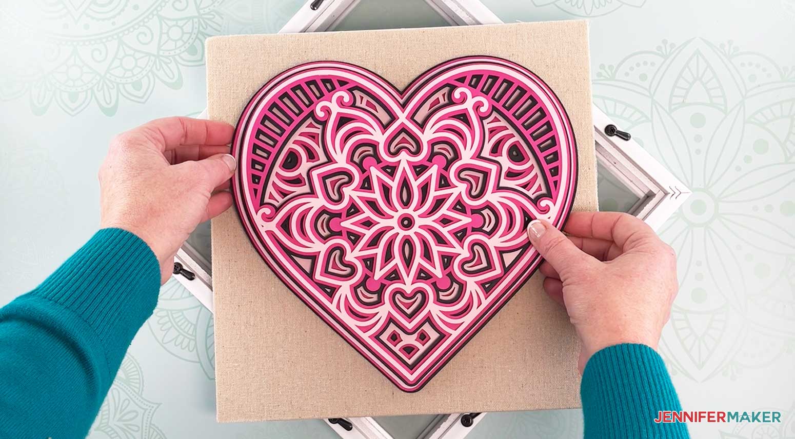 Free Free 193 Jennifer Maker Layered Heart Mandala SVG PNG EPS DXF File