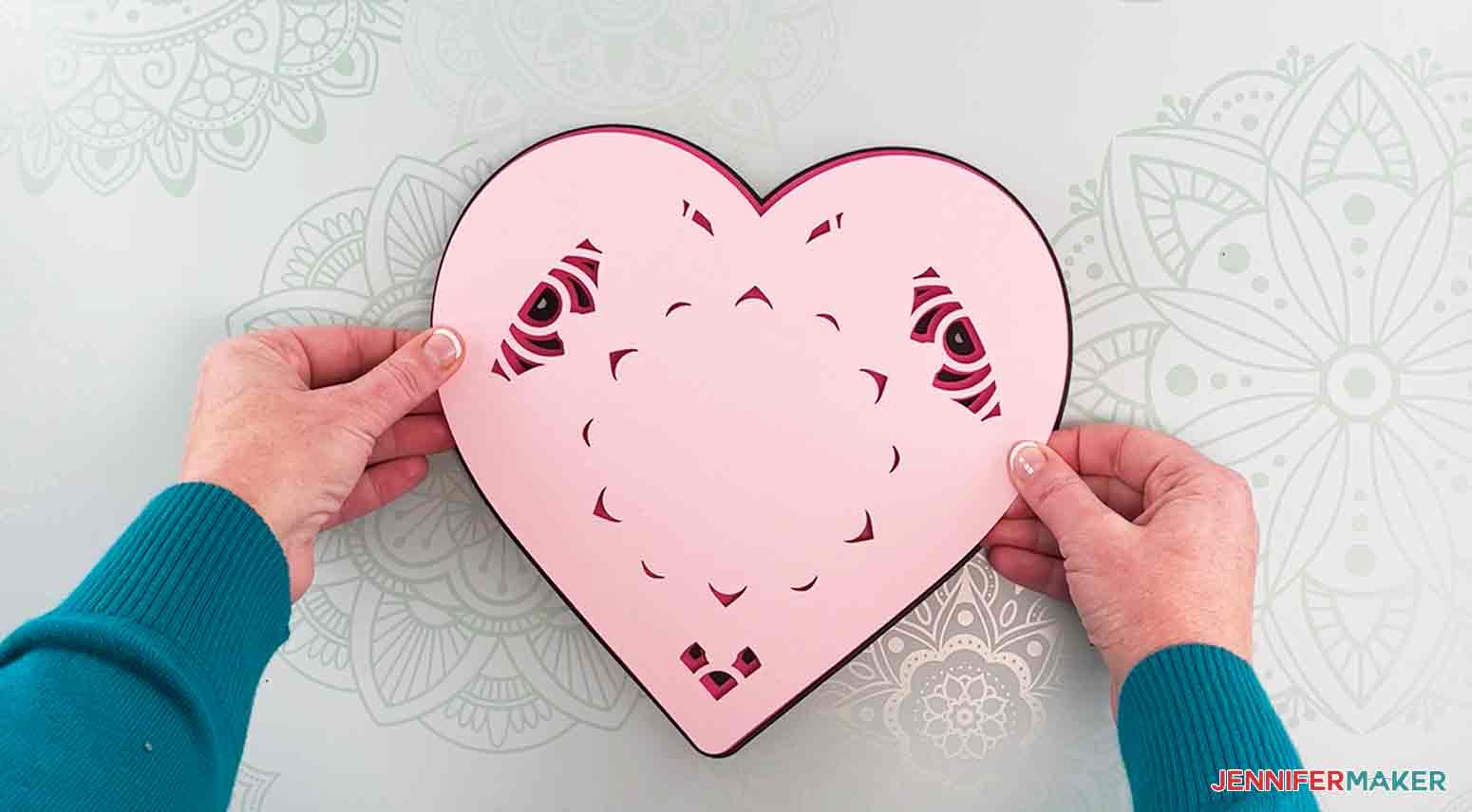 Free Free 93 Jennifer Maker Layered Heart Mandala SVG PNG EPS DXF File