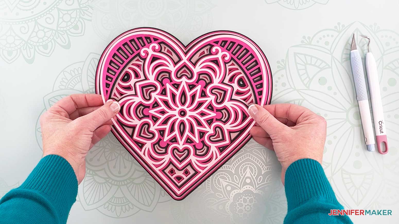 3d Paper Heart Mandala How To Create Beautiful 3d Paper Art