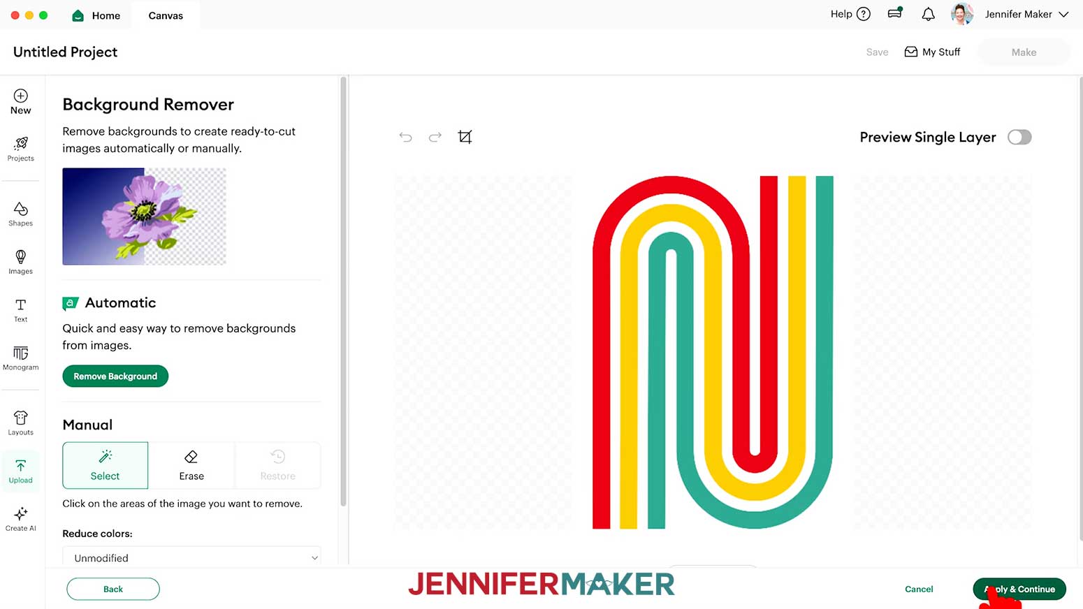 Upload the PNG to Cricut Design Space and do not remove any of the background in the upload process.