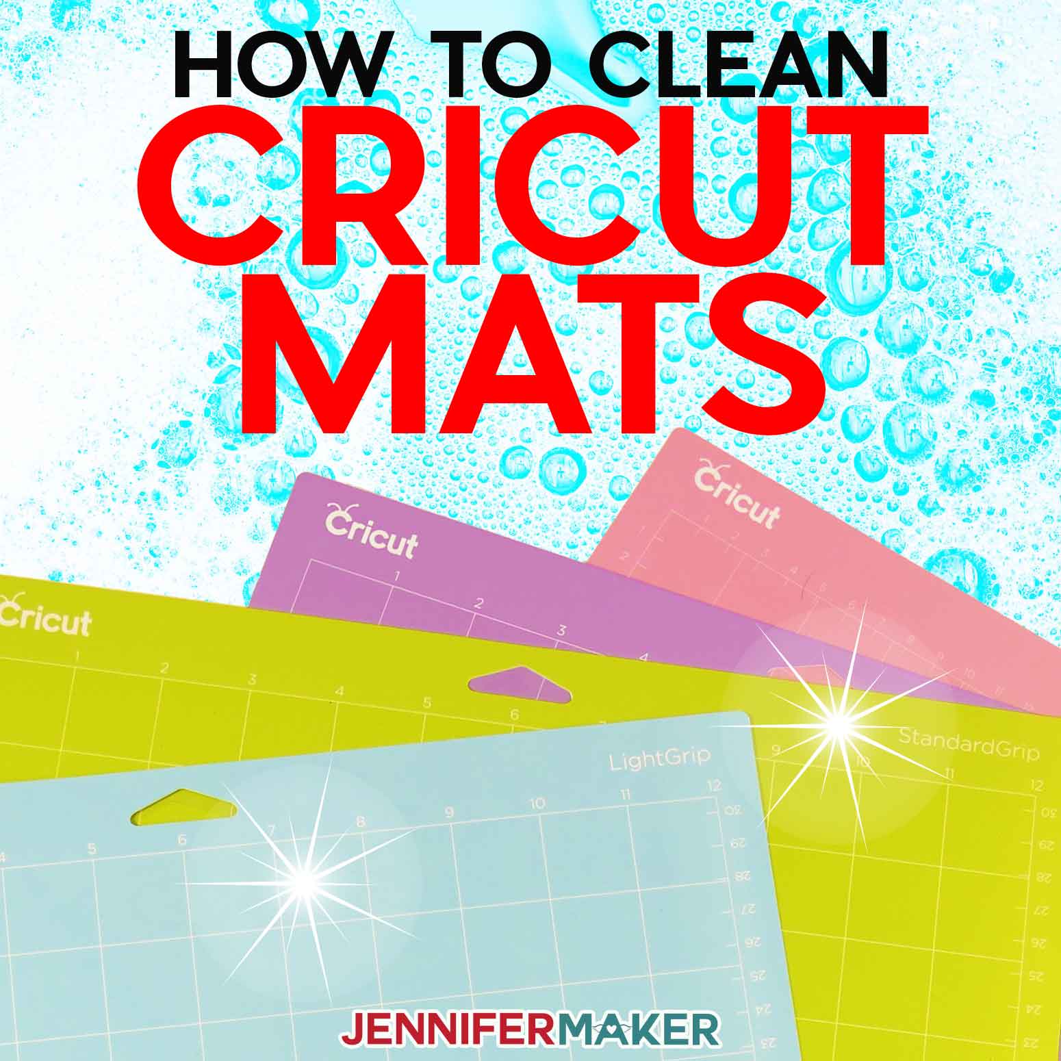 How to Clean Cricut Mats + FREE Mat Cheatsheet!