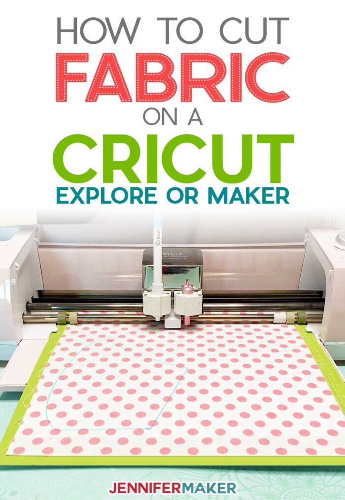 How to Cut Fabric With Cricut Explore or Maker - Step-by-Step Tutorial with fabric list, materials, tips, tricks #cricut #fabric #sewing