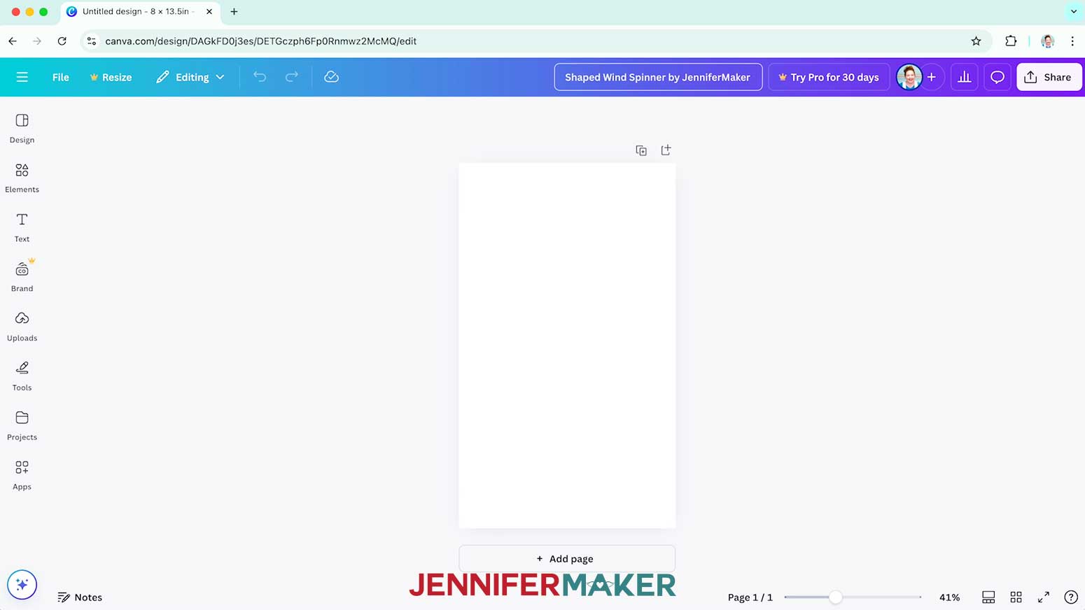 Change the file name to be able to find the design later.
