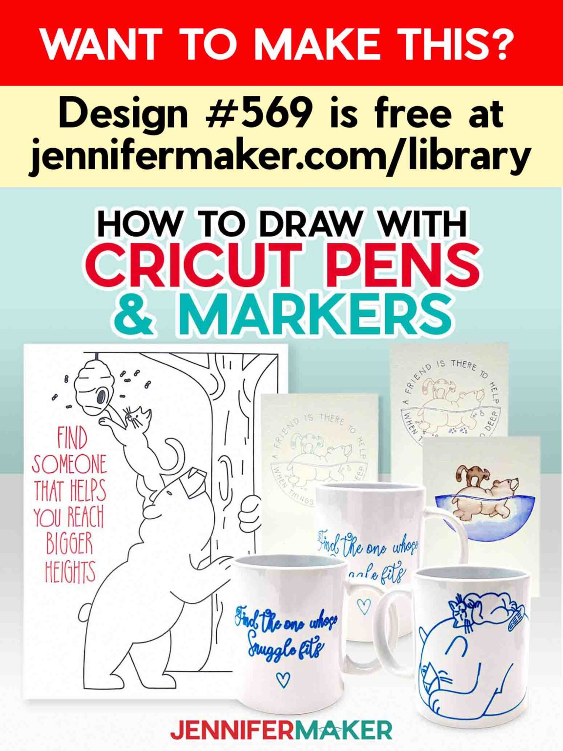 How To Draw With Cricut Pens And Markers - Jennifer Maker