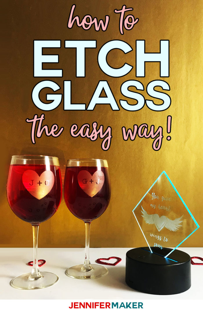 Wine Glass Etching • Stencil - a DIY Craft Studio