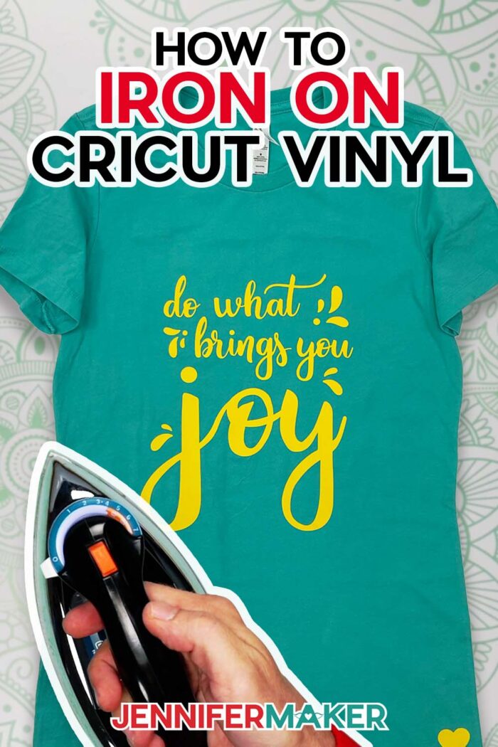 How to Iron On Cricut Vinyl With a Home Iron! - Jennifer Maker