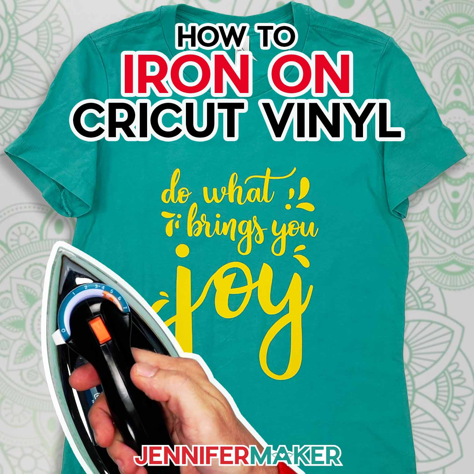 How to Iron On Cricut Vinyl With a Home Iron! - Jennifer Maker
