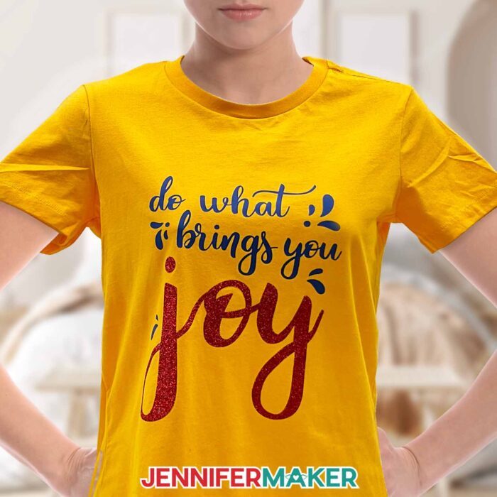 How to Layer Vinyl on a Shirt with Heat Transfer Vinyl & Cricut! - Jennifer  Maker