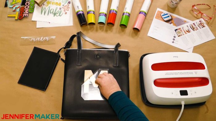 How to Layer Iron On Vinyl + Cute Tote Bag Design! - Jennifer Maker