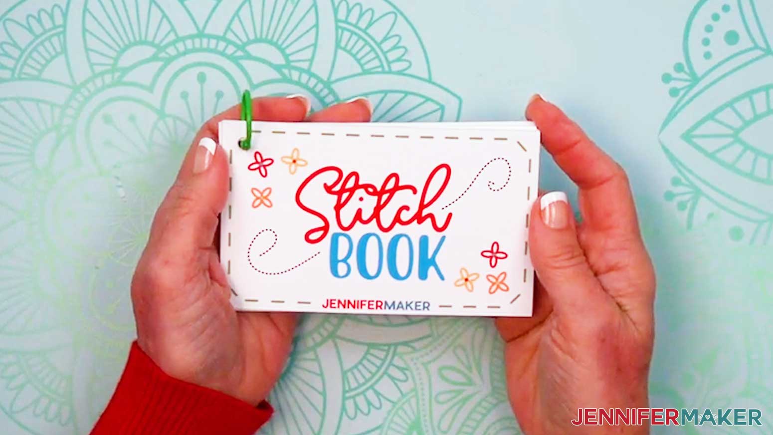 The Embroidery Stitch Book is assembled and ready to use.