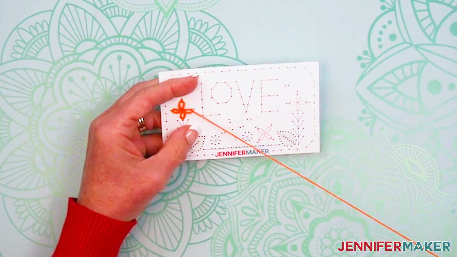Stitch the design page of the Embroidery Stitch Book.