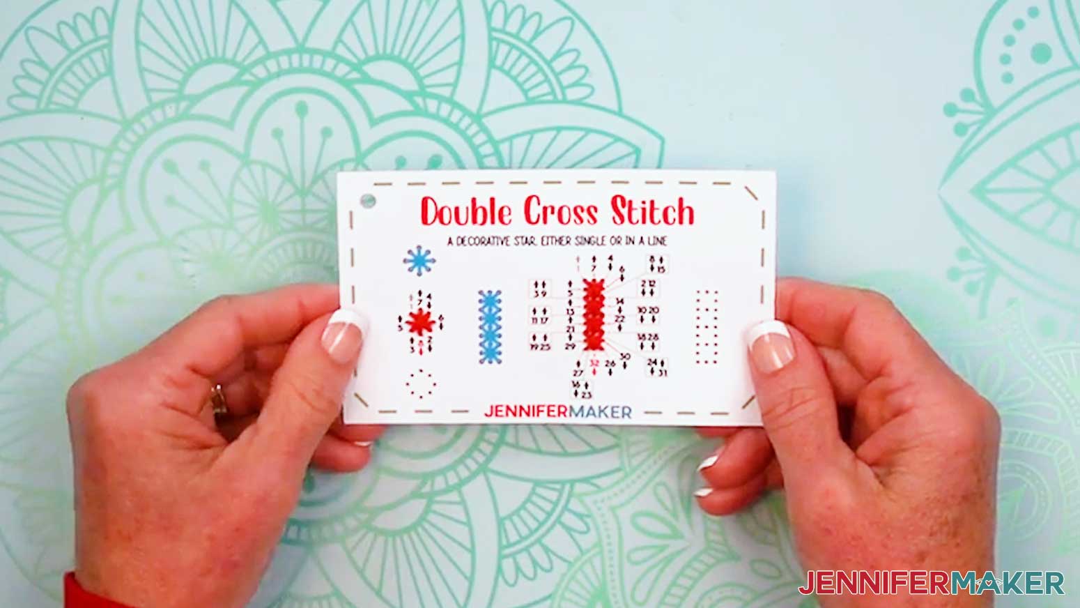 The Double Cross Stitch Embroidery Stitch Book is complete.