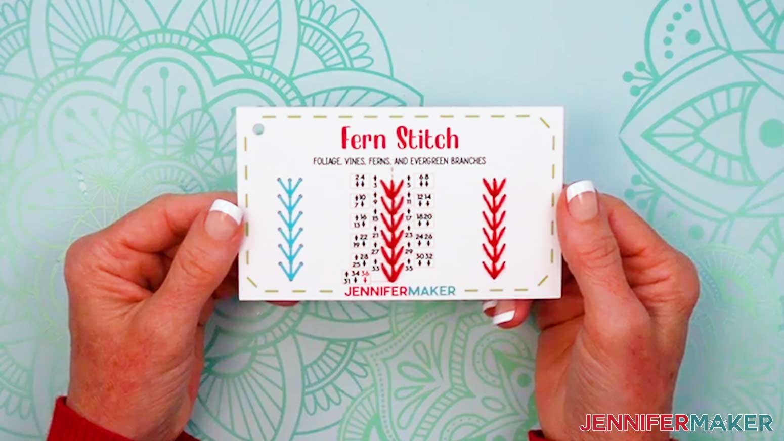 The Fern Stitch Embroidery Stitch Book is complete.