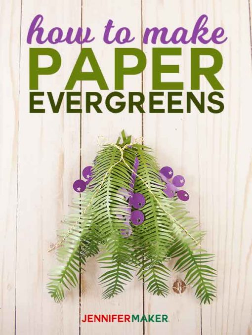 How to make paper evergreens branches and berries | paper juniper | diy paper flowers tutorial