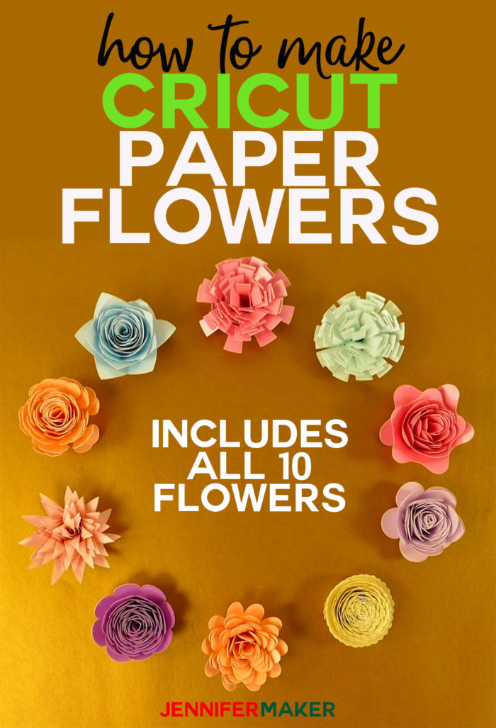 How to Make Rolled Paper Flowers with Cricut - Sarah Maker