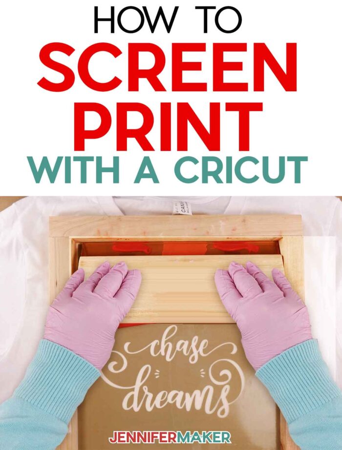 Tutorial for how to screen print a shirt with Cricut machines.