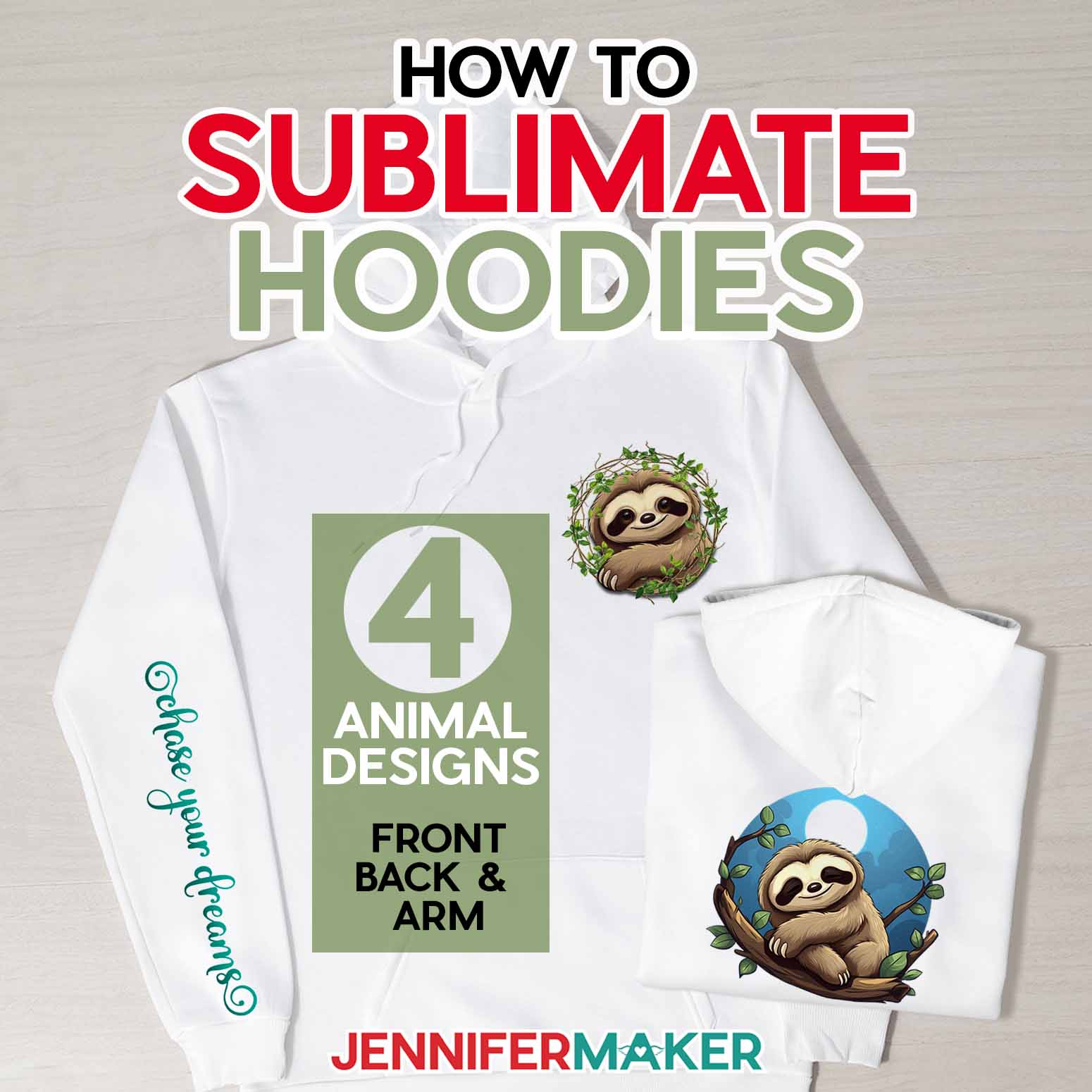 How To Sublimate Hoodies: Back, Chest, And Sleeve!