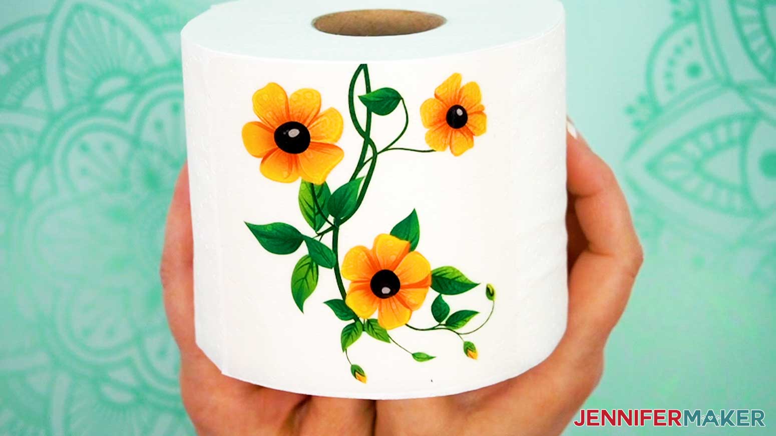 The laminated toilet paper sublimation design is ready.