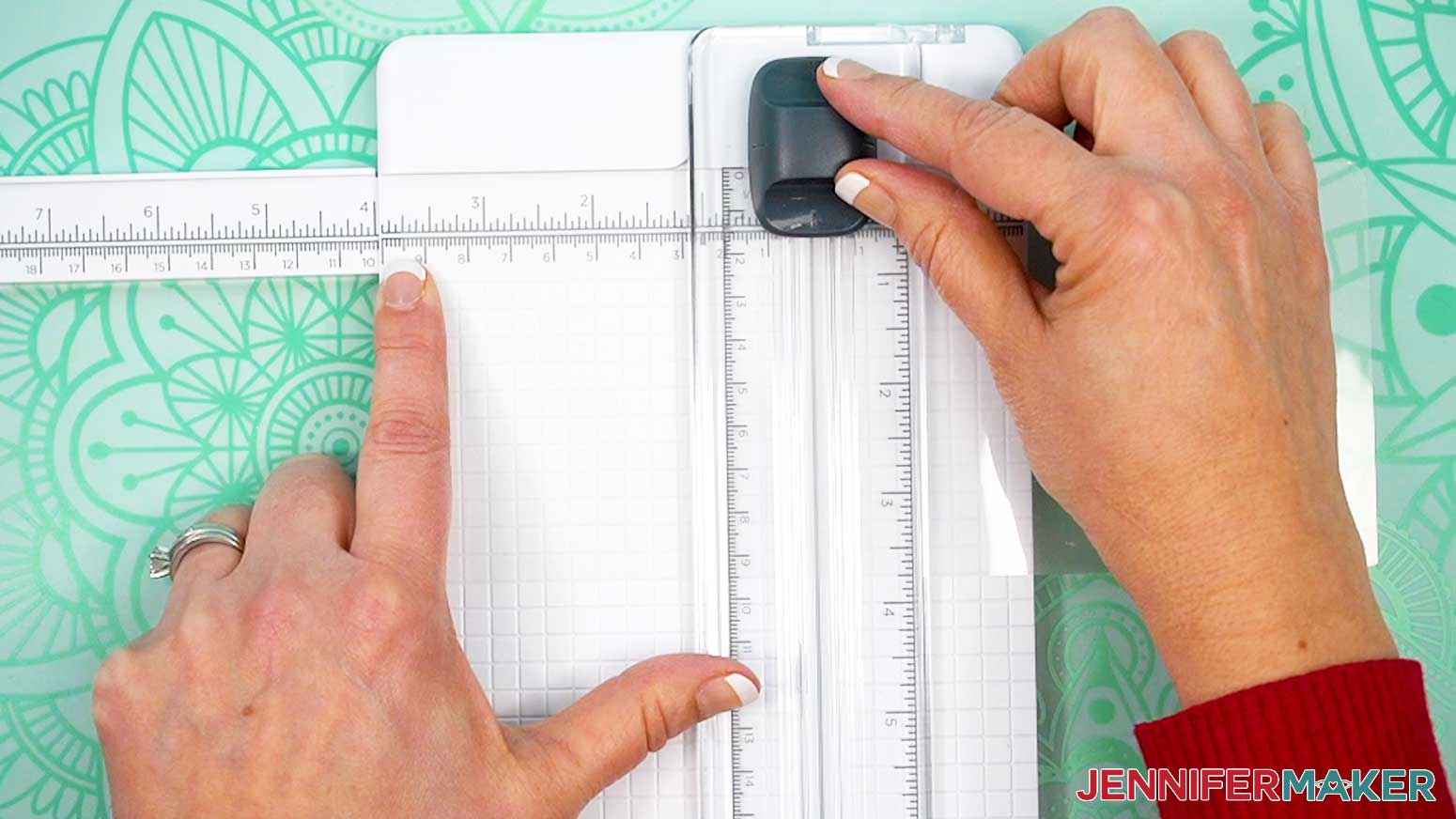Trim the lamination to match the size of the single square of toilet paper.