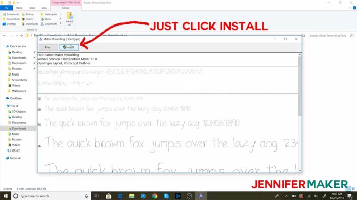 How To Upload Fonts To Cricut Design Space Jennifer Maker