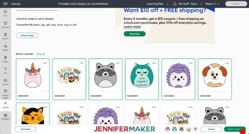 How to Use Printable Vinyl with Cricut, Step by Step! - Jennifer Maker