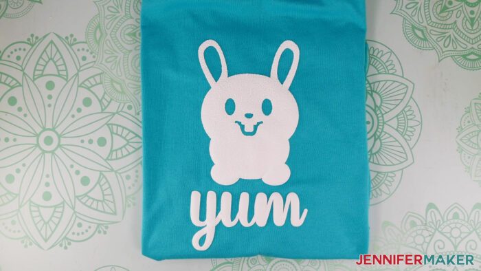 how to use puff vinyl bunny puff shirt