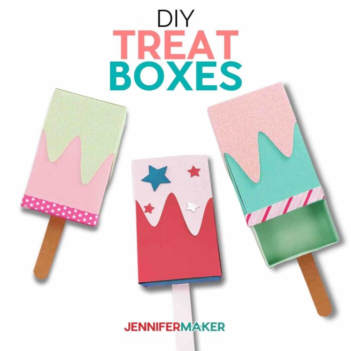 Ice Cream Treat Box Gift Card Holders Jennifer Maker