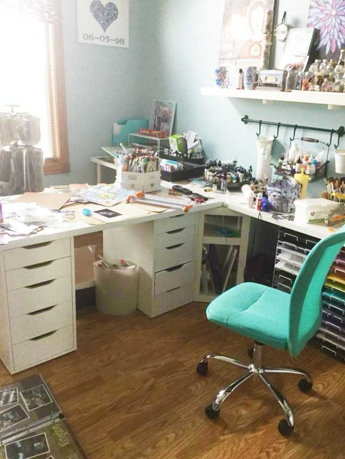 l shaped desk for crafts