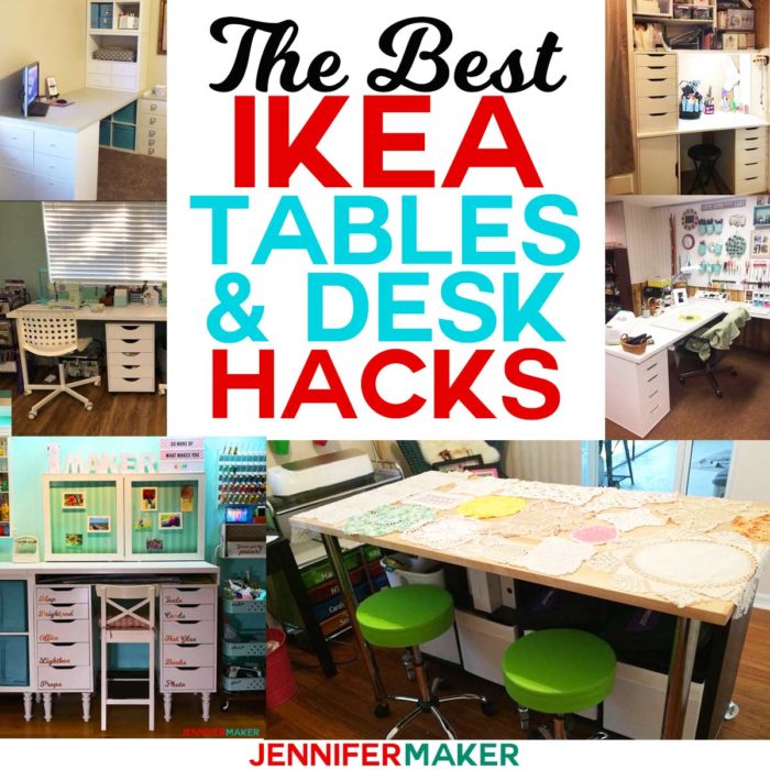 The Best IKEA Craft Room Tables and Desks Ideas - Jennifer Maker