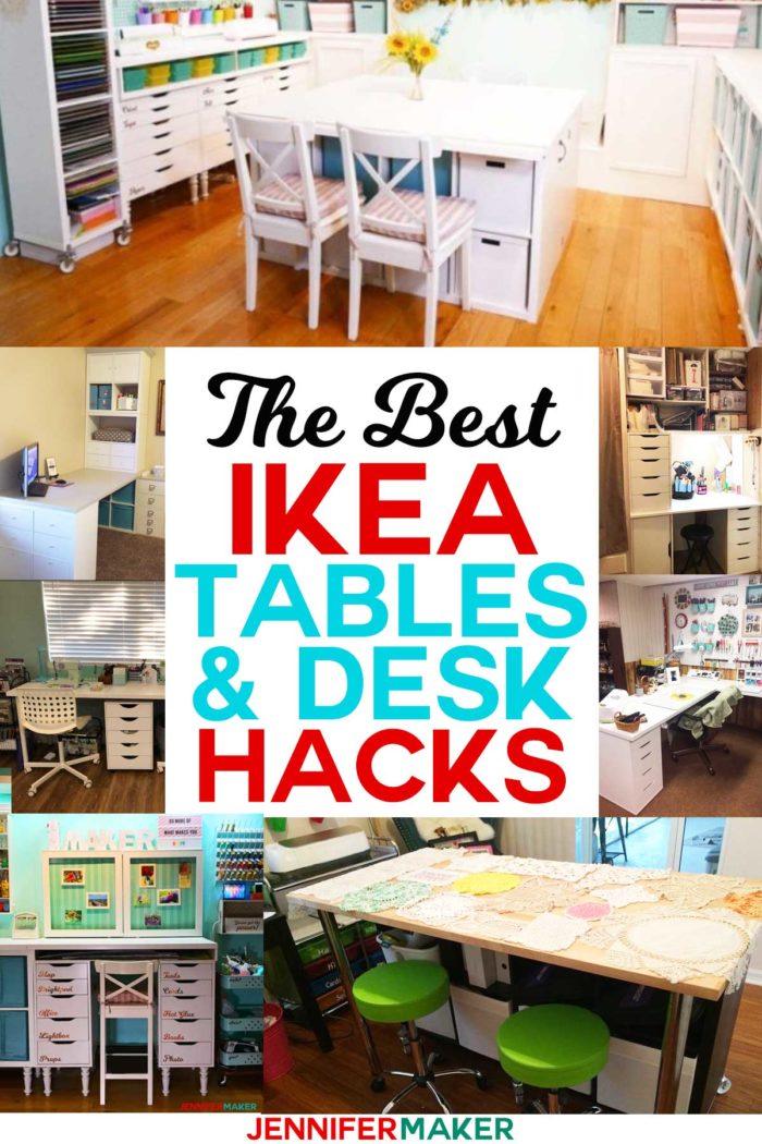 DIY Large Craft Table - (Step-By-Step)  Diy craft room table, Craft table,  Craft room tables