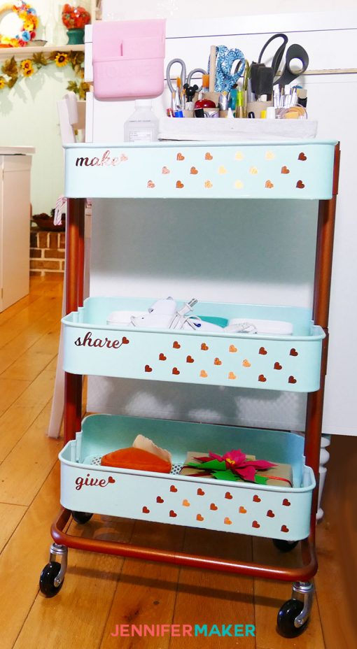 CRAFT ORGANIZATION CART, CRICUT CRAFT CART